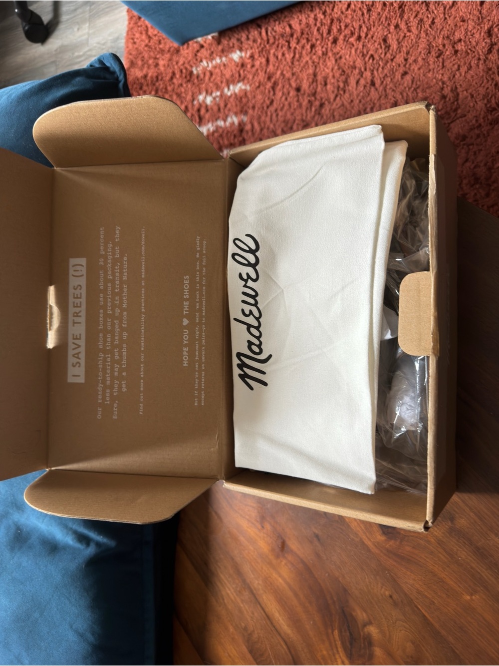 Madewell Mila sculpted hardware thong sandal in suede, NWT, charred oak, size 8 - Picture 7 of 7
